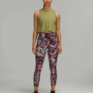 Lululemon Base Pace Stencil Blossom Patterned High Rise  Leggings Size 16 $98